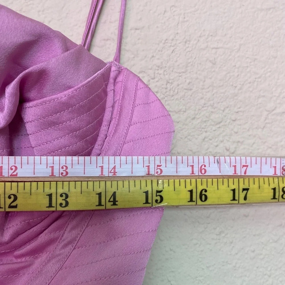 HOUSE OF CB 'Charmaine' Pink Corset Maxi Dress NWOT size M - Picture 8 of 15